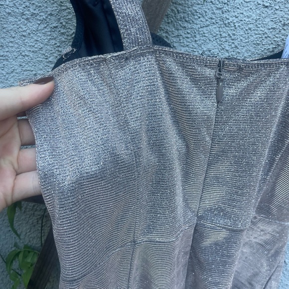 House of CB Luisa Sparkle Bodycon Bustier Silver Sexy Cocktail Glitter dress - Picture 11 of 12